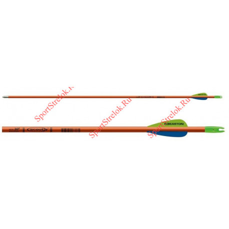 Стрелы Easton FIBERGLASS SCOUT 5 28" LONG WITH 3" VANES AND STEEL SLEVE POINT 72/PK